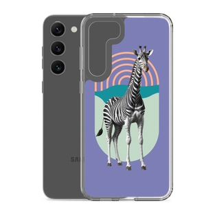 Giraffe Zebra Purple Samsung Case