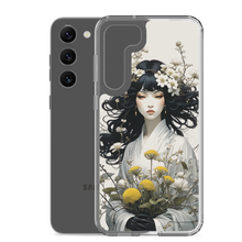 Oriental Lady with Yellow Flowers Samsung Case