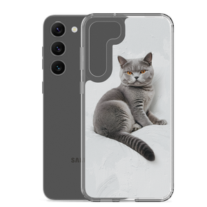 Relaxing British Shorthair Cat Samsung Case