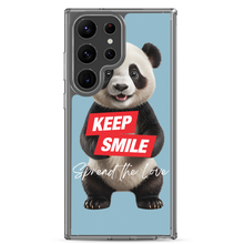 Keep Smile Blue Panda Samsung Case