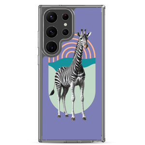 Giraffe Zebra Purple Samsung Case