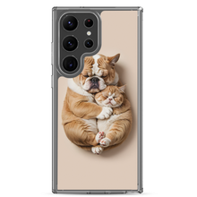 Cute Baby Cat and Dog Sleep Samsung Case