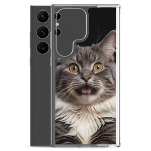 Shocked Cat Face Samsung Case