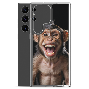 Happy Monkey Black Samsung Case