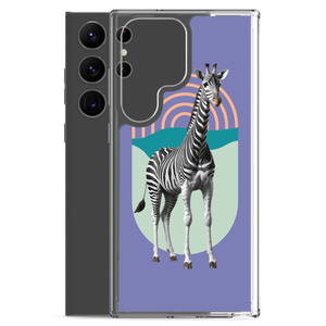 Giraffe Zebra Purple Samsung Case