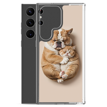 Cute Baby Cat and Dog Sleep Samsung Case