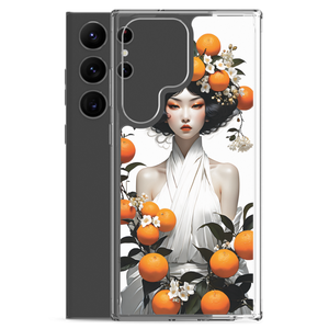 Oriental Lady with Orange Fruits Samsung Case