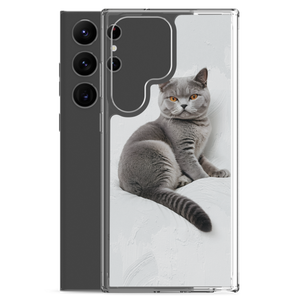 Relaxing British Shorthair Cat Samsung Case