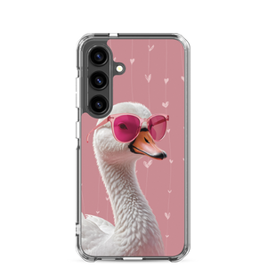 Cute Pink Swan Samsung Case