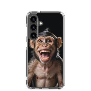 Happy Monkey Black Samsung Case