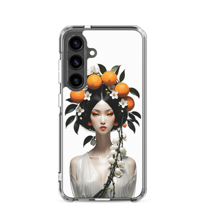 Beauty Lady with Orange Fruits Samsung Case