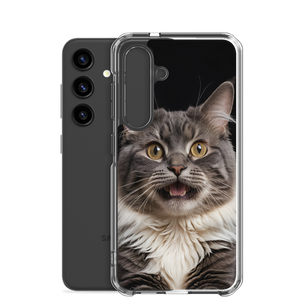 Shocked Cat Face Samsung Case