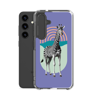 Giraffe Zebra Purple Samsung Case