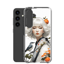 Oriental Lady with Orange and Bird Samsung Case