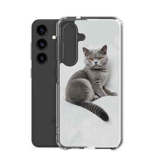 Relaxing British Shorthair Cat Samsung Case