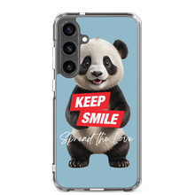 Keep Smile Blue Panda Samsung Case