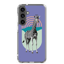 Giraffe Zebra Purple Samsung Case