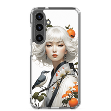 Oriental Lady with Orange and Bird Samsung Case