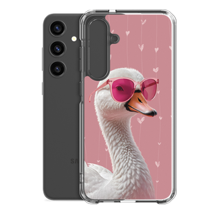 Cute Pink Swan Samsung Case