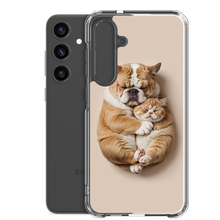 Cute Baby Cat and Dog Sleep Samsung Case