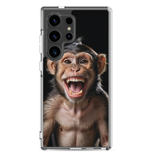 Happy Monkey Black Samsung Case