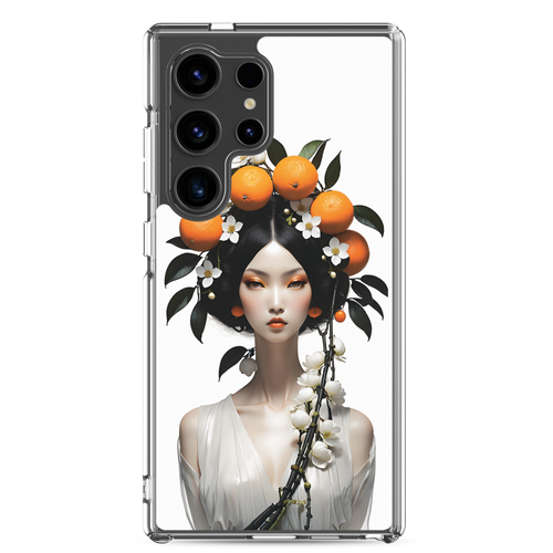 Beauty Lady with Orange Fruits Samsung Case