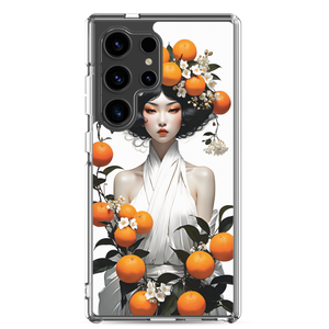 Oriental Lady with Orange Fruits Samsung Case