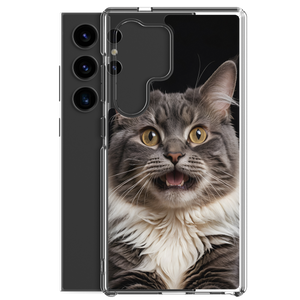 Shocked Cat Face Samsung Case