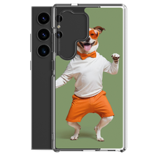 Funny Dancing Dog Green Samsung Case