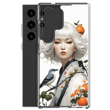 Oriental Lady with Orange and Bird Samsung Case