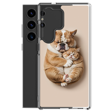 Cute Baby Cat and Dog Sleep Samsung Case