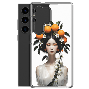 Beauty Lady with Orange Fruits Samsung Case