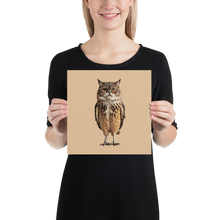 Cat Owl Poster Print Art