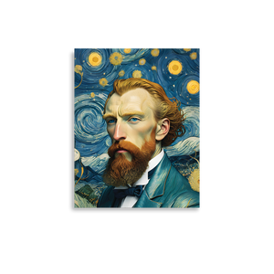 Van Gogh Potrait Painting Poster Print Art