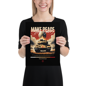 Make Peace Stop War Tank Poster Print Art