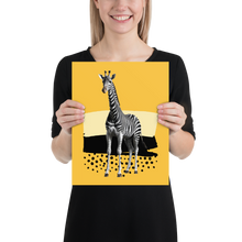 Giraffe Zebra Skin Poster Print Art