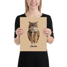 Cat Owl Poster Print Art