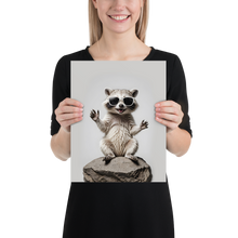 Hello Racoon Poster Print Art