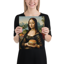 Monalisa Burger Poster Print Art