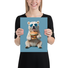 Polar Bear and Burger Poster Print Art