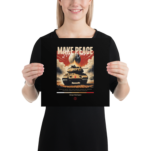 Make Peace Stop War Tank Poster Print Art