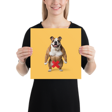 Bulldog X-Tape Yellow Poster Print Art