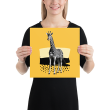 Giraffe Zebra Skin Poster Print Art