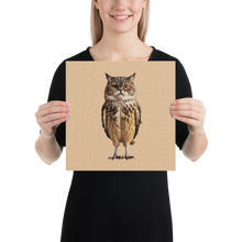 Cat Owl Poster Print Art