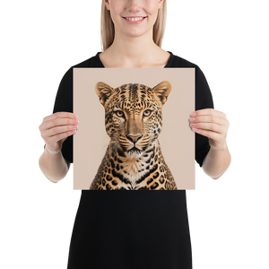 Leopard Potrait Poster Print Art