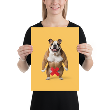 Bulldog X-Tape Yellow Poster Print Art