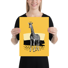 Giraffe Zebra Skin Poster Print Art