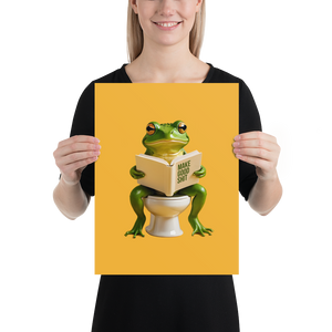 Frog Poop Poster Print Art