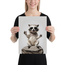 Hello Racoon Poster Print Art