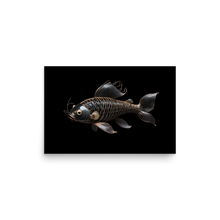 Minimalism Copperplate Art Fish Poster Print Art